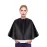 Noverlife Black Makeup Cape, Chemical & Water Proof Beauty Salon Shorty Smock for Clients, Lightweight Comb-out Beard Apron Shortie Makeup Bib Styling Shampoo Cape for Makeup Artist Beautician