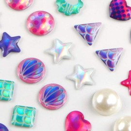 AUGSUN 240 Piece Sticker Earrings 3D Gems Girls Self-Adhesive Glitter Craft Crystal Stickers