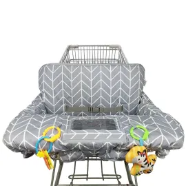 Shopping Cart Cover for Baby ICOPUCA Cotton High Chair Cover, Reversible, Machine Washable for Infant, Toddler, Boy or Girl (Grey Arrow Print) Shopping Cart Cover for Baby ICOPUCA Cotton High Chair Cover, Reversible, Machine Washable for Infant, Toddler, Boy or Girl (Grey Arrow Print)