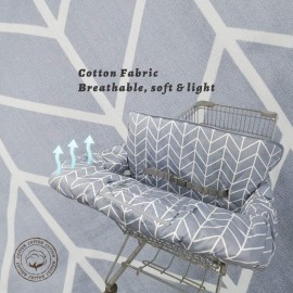 Shopping Cart Cover for Baby ICOPUCA Cotton High Chair Cover, Reversible, Machine Washable for Infant, Toddler, Boy or Girl (Grey Arrow Print) Shopping Cart Cover for Baby ICOPUCA Cotton High Chair Cover, Reversible, Machine Washable for Infant, Toddler, Boy or Girl (Grey Arrow Print)