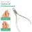 Professional Cuticle Trimmer Nail Cuticle Cutter Stainless Steel Cuticle Nippers with Sharp Blades of Cuticle Remover Clippers Manicure Tools Double Spring for Nail Care Pedicure Nail Tools (Silver)