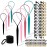 TsMADDTs Hair Braiding Tools Set, 8PCS Topsy Tail Tools, 8PCS French Centipede Braiders for French Twist Plait Ponytail, 10PCS Black Hair Ties Bulk