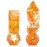 Cusdie 7-Piece Dice Set - Resin DND Dice with Yellow Leaf-Shaped Gold Foil Design, Perfect for Board Game Enthusiasts, Gifts, and Collectors(Fall Dice)