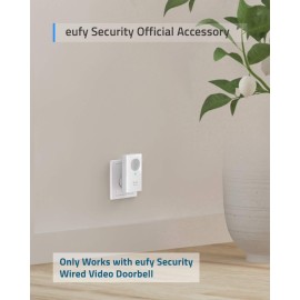 eufy Security Video Doorbell Chime, Add-on Chime, Requires eufy Security Video Doorbell (Wired), No-Delay Ring, Adjustable Volume, 8 Fun Ringtones eufy Security Video Doorbell Chime, Add-on Chime, Requires eufy Security Video Doorbell (Wired), No-Delay Ring, Adjustable Volume, 8 Fun Ringtones