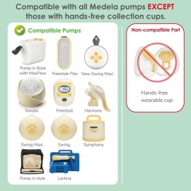 Maymom MyFit 17 mm Shields Small; Compatible with Medela Breast Pumps-PersonalFit, Freestyle, Harmony, Maxi, Freestyle Flex Connector; Connect to Maymom Widemouth/Narrow Connector, 2pcs Maymom MyFit 17 mm Shields Small; Compatible with Medela Breast Pumps-PersonalFit, Freestyle, Harmony, Maxi, Freestyle Flex Connector; Connect to Maymom Widemouth/Narrow Connector, 2pcs