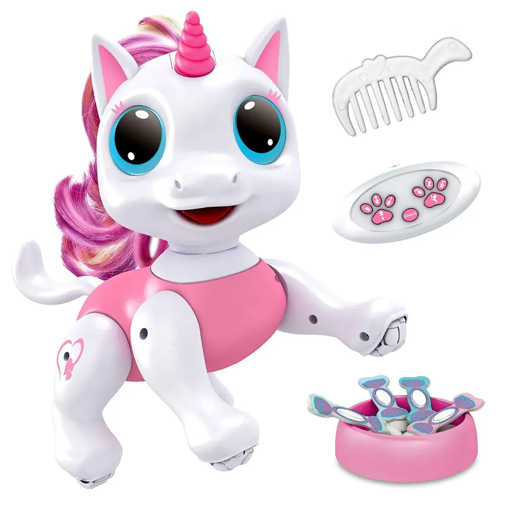 Power Your Fun Robo Pets Unicorn Toy for Girls and Boys - Remote Control Robot Toys with Interactive Hand Motion Gestures, STEM Programmable Treats, Walking, Dancing Robot Unicorn Kids Toy (Pink) Power Your Fun Robo Pets Unicorn Toy for Girls and Boys - Remote Control Robot Toys with Interactive Hand Motion Gestures, STEM Programmable Treats, Walking, Dancing Robot Unicorn Kids Toy (Pink)