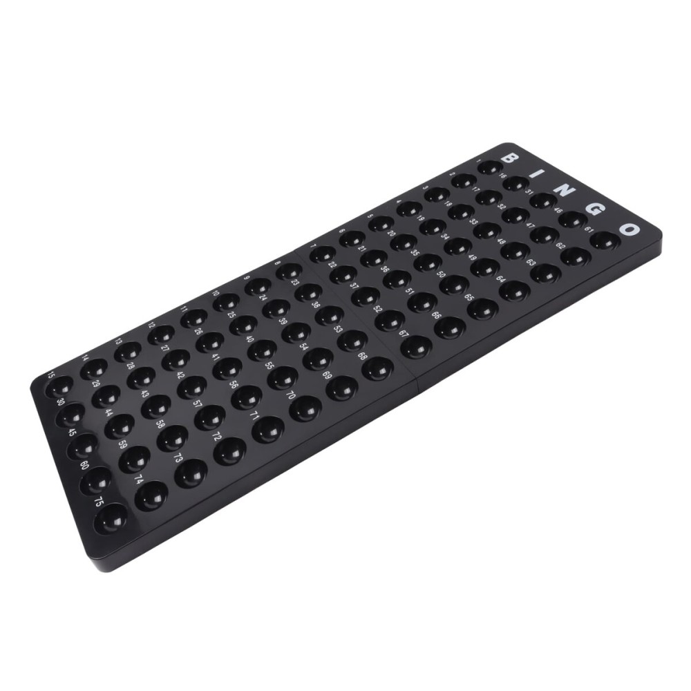GSE Games & Sports Expert Bingo Master Board for 7/8 Balls, Black Bingo Calling Board for Parties, Large Groups, Family Game Nights GSE Games & Sports Expert Bingo Master Board for 7/8 Balls, Black Bingo Calling Board for Parties, Large Groups, Family Game Nights