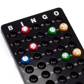 GSE Games & Sports Expert Bingo Master Board for 7/8 Balls, Black Bingo Calling Board for Parties, Large Groups, Family Game Nights GSE Games & Sports Expert Bingo Master Board for 7/8 Balls, Black Bingo Calling Board for Parties, Large Groups, Family Game Nights