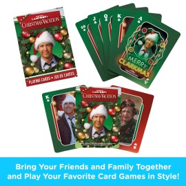 AQUARIUS Christmas Vacation Playing Cards - Themed Deck of Cards for Your Favorite Card Games - Officially Licensed National Lampoon Merchandise & Collectibles AQUARIUS Christmas Vacation Playing Cards - Themed Deck of Cards for Your Favorite Card Games - Officially Licensed National Lampoon Merchandise & Collectibles
