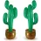 GiftExpress 2 Pack Inflatable 36 Cactus Prop Dcor for Mexicano Fiesta Theme Party Decorations, Cinco De Mayo Prop, Hawaiian Pool Party, Desert Western Cowboy Theme Party (36 - 2 Pack)