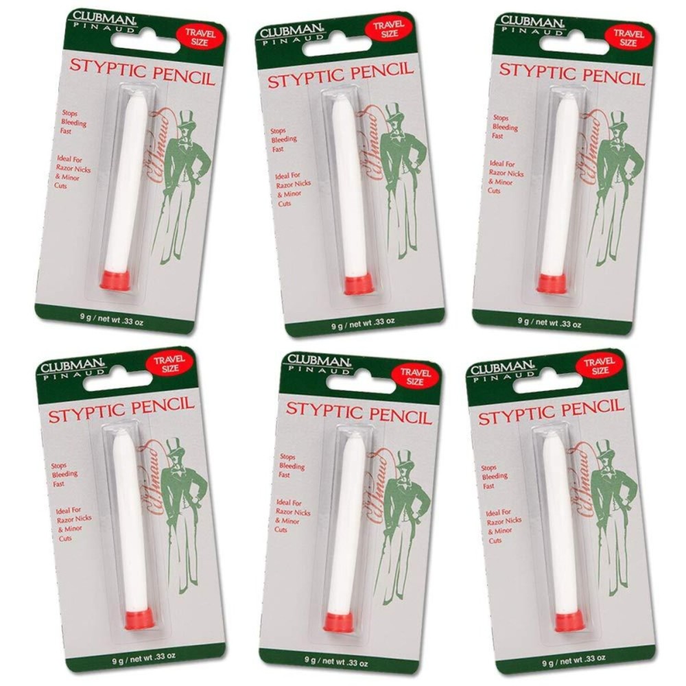 Clubman Pinaud Styptic Pencil for Nick Relief - 0.33 oz, 6 pack Clubman Pinaud Styptic Pencil for Nick Relief - 0.33 oz, 6 pack