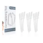 Dermaplaning Tool (9 Count) - Easy to Use Dermaplane Razor for Face - Practical Hair Remover Blade for Eyebrows and Peach Fuzz - Facial Shaver for Women That Helps Exfoliate and Smooth the Skin