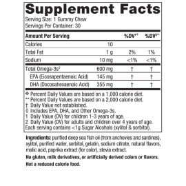 Nordic Naturals Zero Sugar Childrens DHA Gummy Chews, Tropical Punch - 30 Gummy Chews for Kids - 600 mg Total Omega-3s - Brain Development, Learning, Healthy Immunity - Non-GMO - 30 Servings Nordic Naturals Zero Sugar Childrens DHA Gummy Chews, Tropical Punch - 30 Gummy Chews for Kids - 600 mg Total Omega-3s - Brain Development, Learning, Healthy Immunity - Non-GMO - 30 Servings