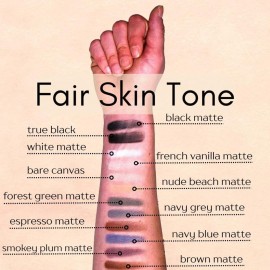 Pure Ziva Naked French Vanilla Off White Nude Neutral Matte Pressed Powder Single Vegan Eyeshadow; Talc, Paraben & Cruelty Free