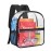 Paxiland Clear Backpack Stadium Approved 12126 with Reinforced and Wider Shoulder Straps, Small Clear Bag for Schools, Concerts, Work, Festivals and Sporting Events - Black