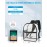 Paxiland Clear Backpack Stadium Approved 12126 with Reinforced and Wider Shoulder Straps, Small Clear Bag for Schools, Concerts, Work, Festivals and Sporting Events - Black