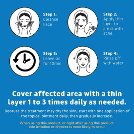 De La Cruz Sulfur Ointment - Cystic Acne Treatment for Face and Body - Daily 10 Min Spot Treatment Mask - Safe and Effective Game Changing Hormonal Acne Treatment That Clears Up Pimples 5.5 OZ. De La Cruz Sulfur Ointment - Cystic Acne Treatment for Face and Body - Daily 10 Min Spot Treatment Mask - Safe and Effective Game Changing Hormonal Acne Treatment That Clears Up Pimples 5.5 OZ.