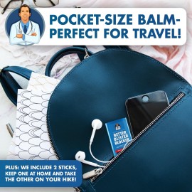 Dr. Frederick\'s Original Better Blister Blocker - 0.9 oz - 2 Sticks - Anti-Chafing Stick - Anti Friction Balm for Blister Prevention - Great for Travel, Walks, Runs, Theme Parks, and Comfort