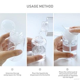 Nail Polish Remover Pump, YAMYONE 2 Pack Acetone Pump Dispenser, Alcohol Dispenser Push Down Empty Lockable Pump Dispenser Bottle for Nail Polish and Makeup Remover, 200ml(6.8oz) Nail Polish Remover Pump, YAMYONE 2 Pack Acetone Pump Dispenser, Alcohol Dispenser Push Down Empty Lockable Pump Dispenser Bottle for Nail Polish and Makeup Remover, 200ml(6.8oz)