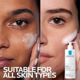 La Roche-Posay Toleriane Hydrating Gentle Facial Cleanser, Daily Face Wash with Ceramide and Niacinamide for Normal to Dry Sensitive Skin, Oil-Free, Fragrance Free