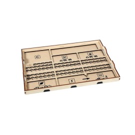 The Broken Token Single Player Tray - Wooden Game Organizer Compatible with Terraforming Mars