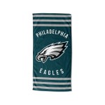 Northwest NFL Philadelphia Eagles Unisex-Adult Beach Towel, Cotton-Polyester Blend, 30 x 60, Stripes