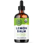 Vimergy Organic Lemon Balm Tincture Herbal Supplement - 175 mg of 10:1 Lemon Balm Extract per Serving, can be Used in Tea - USDA Certified Organic, Non-GMO, Alcohol-Free -115 mL (1 mL/Serving)