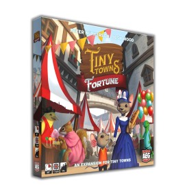AEG Tiny Towns: Fortune Expansion | Adds New Buildings, Introduces Money | Clever use of Limited Resources Determines Success | 1-6 Players | Ages 14+