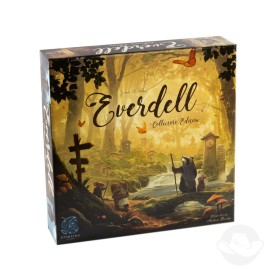 Everdell Collectors Edition Board Game - Premium Strategy Worker Placement Game for Adults & Teens, 1-4 Players, Age 14+, Deluxe Fantasy Tabletop Game with Exclusive Expansions & Metal Tokens