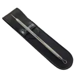 Lancet for Facial Milia Remover and Whitehead Extractor. Double Ended Angled Circle Loop & Sharp Needle Pimple Popper Tool. Dermatologists recommended Design and Comes with Synthetic Leather Storage