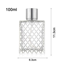 Enslz 100ml 3.4 oz Refillable Spray Perfume Bottles large cosmetic Fine Mist Atomizer Empty Portabe Clear Glass Essential Oil Container for Travel Enslz 100ml 3.4 oz Refillable Spray Perfume Bottles large cosmetic Fine Mist Atomizer Empty Portabe Clear Glass Essential Oil Container for Travel