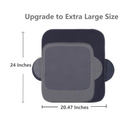WOMUMON Extra Large Booster Chair Cover, Dining Chair Seat Protector Cover for Booster Seat, Non-Slip Backing, Waterproof, Oil-Proof and Stain-Proof, Easy to Wipe Clean WOMUMON Extra Large Booster Chair Cover, Dining Chair Seat Protector Cover for Booster Seat, Non-Slip Backing, Waterproof, Oil-Proof and Stain-Proof, Easy to Wipe Clean