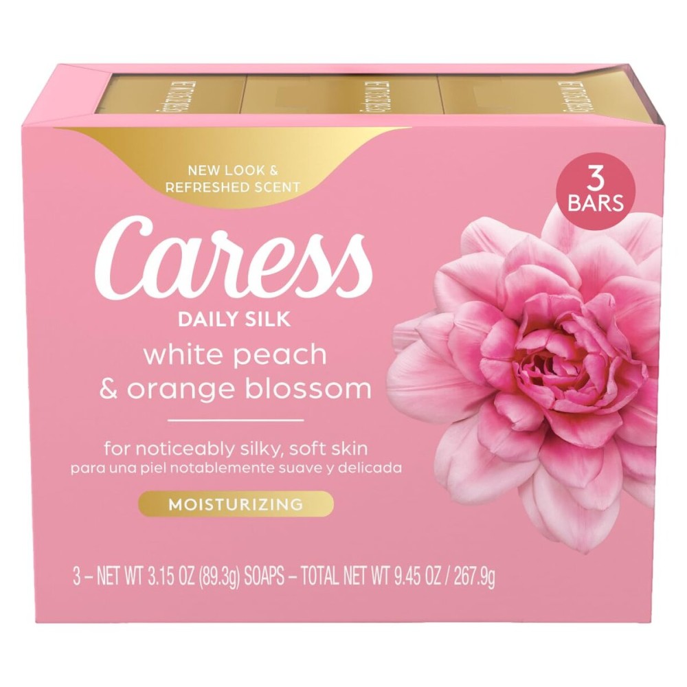 Caress Beauty Bar Soap for Women, Daily Silk Extract and Floral Oil Essence, Moisturizing Body Soap for Noticeably Silky, Soft Skin, 3.15 oz, 48 Bath Bars Caress Beauty Bar Soap for Women, Daily Silk Extract and Floral Oil Essence, Moisturizing Body Soap for Noticeably Silky, Soft Skin, 3.15 oz, 48 Bath Bars