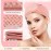 Whaline 4 Pack Spa Facial Headband Makeup Hair Wrap Adjustable Hair Band Soft Towel Head Band for Face Washing, Shower Sports Yoga (Pea Green, Pink, Beige, Light Gray)