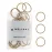 Heliums Small Hair Ties - Sandy Blonde - No Damage Mini 1 Inch Reusable 2mm Elastics for Thin Hair and Kids, Neutral Ponytail Holders - 48 Count