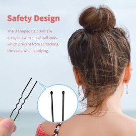 U Shaped IKOCO 2.4 inch Hair Pins for Women\'s Ballet Buns with Storage Box U Shaped IKOCO 2.4 inch Hair Pins for Women\'s Ballet Buns with Storage Box