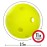 Franklin Sports Plastic Softballs - MLB - Includes 6 Balls for Batting Practice or Backyard Baseball Play - Replacement Balls - 90mm Official Baseball Size - Yellow