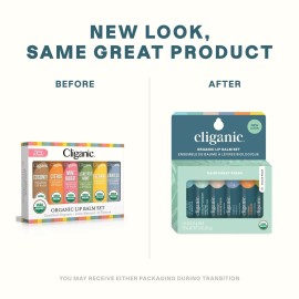 Cliganic Organic Lip Balm Set (6 Flavors) - 100% Natural Hydrating, Moisturizing for Dry Cracked Lips, for Men & Women Cliganic Organic Lip Balm Set (6 Flavors) - 100% Natural Hydrating, Moisturizing for Dry Cracked Lips, for Men & Women