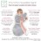SwaddleDesigns 6-way Omni Swaddle Sack Arms Up Swaddle for Newborn, More Options to Calm Startle Reflex, Improves Sleep, Easy Transition Baby Sleep Sack, Small, 0-3 month, Heathered Gray