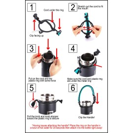 IRON FLASK Paracord Handle - Fits Wide Mouth Water Bottles - Durable Carrier, Secure Accessories, Survival Strap Cord, Safety Ring, and Carabiner - Seven Core Paracord Bracelet IRON FLASK Paracord Handle - Fits Wide Mouth Water Bottles - Durable Carrier, Secure Accessories, Survival Strap Cord, Safety Ring, and Carabiner - Seven Core Paracord Bracelet