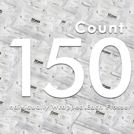 150 Count Dental Flossers Each Individually Wrapped, Floss Singles Bag, Travel Hotel Restaurant Office Car Dental Floss, Floss Picks Oral Care Teeth Clean Flat Wire 150 Count Dental Flossers Each Individually Wrapped, Floss Singles Bag, Travel Hotel Restaurant Office Car Dental Floss, Floss Picks Oral Care Teeth Clean Flat Wire