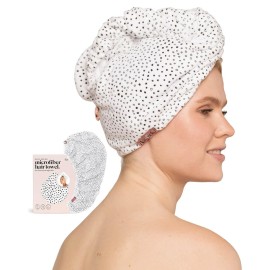 Kitsch Microfiber Hair Towel Wrap for Women - Microfiber Towel, Super Absorbent, Quick Dry, Anti-Frizz - for Long and Short Hairs, Turbans for Women, Wet and Curly Hair Wrap - Micro Dot Kitsch Microfiber Hair Towel Wrap for Women - Microfiber Towel, Super Absorbent, Quick Dry, Anti-Frizz - for Long and Short Hairs, Turbans for Women, Wet and Curly Hair Wrap - Micro Dot