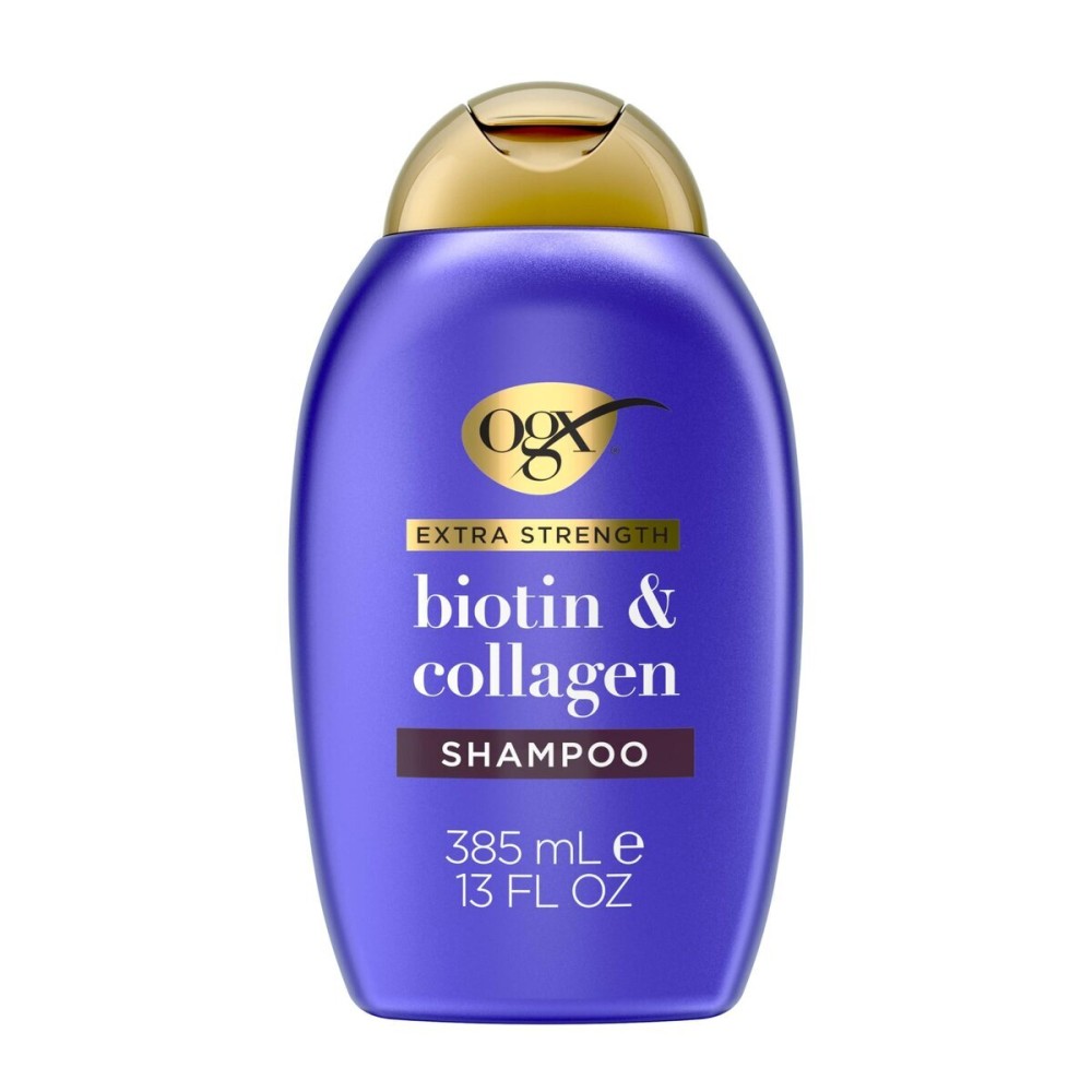 OGX Thick & Full + Biotin Collagen Extra Strength Volumizing Shampoo with Vitamin B7 Hydrolyzed Wheat Protein for Fine Hair. Sulfate-Free Surfactants Thicker, Fuller Hair, 13 Fl Oz OGX Thick & Full + Biotin Collagen Extra Strength Volumizing Shampoo with Vitamin B7 Hydrolyzed Wheat Protein for Fine Hair. Sulfate-Free Surfactants Thicker, Fuller Hair, 13 Fl Oz