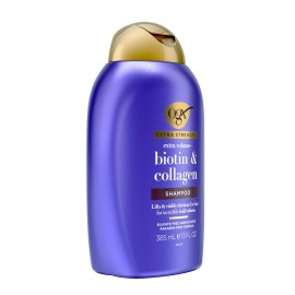 OGX Thick & Full + Biotin Collagen Extra Strength Volumizing Shampoo with Vitamin B7 Hydrolyzed Wheat Protein for Fine Hair. Sulfate-Free Surfactants Thicker, Fuller Hair, 13 Fl Oz OGX Thick & Full + Biotin Collagen Extra Strength Volumizing Shampoo with Vitamin B7 Hydrolyzed Wheat Protein for Fine Hair. Sulfate-Free Surfactants Thicker, Fuller Hair, 13 Fl Oz
