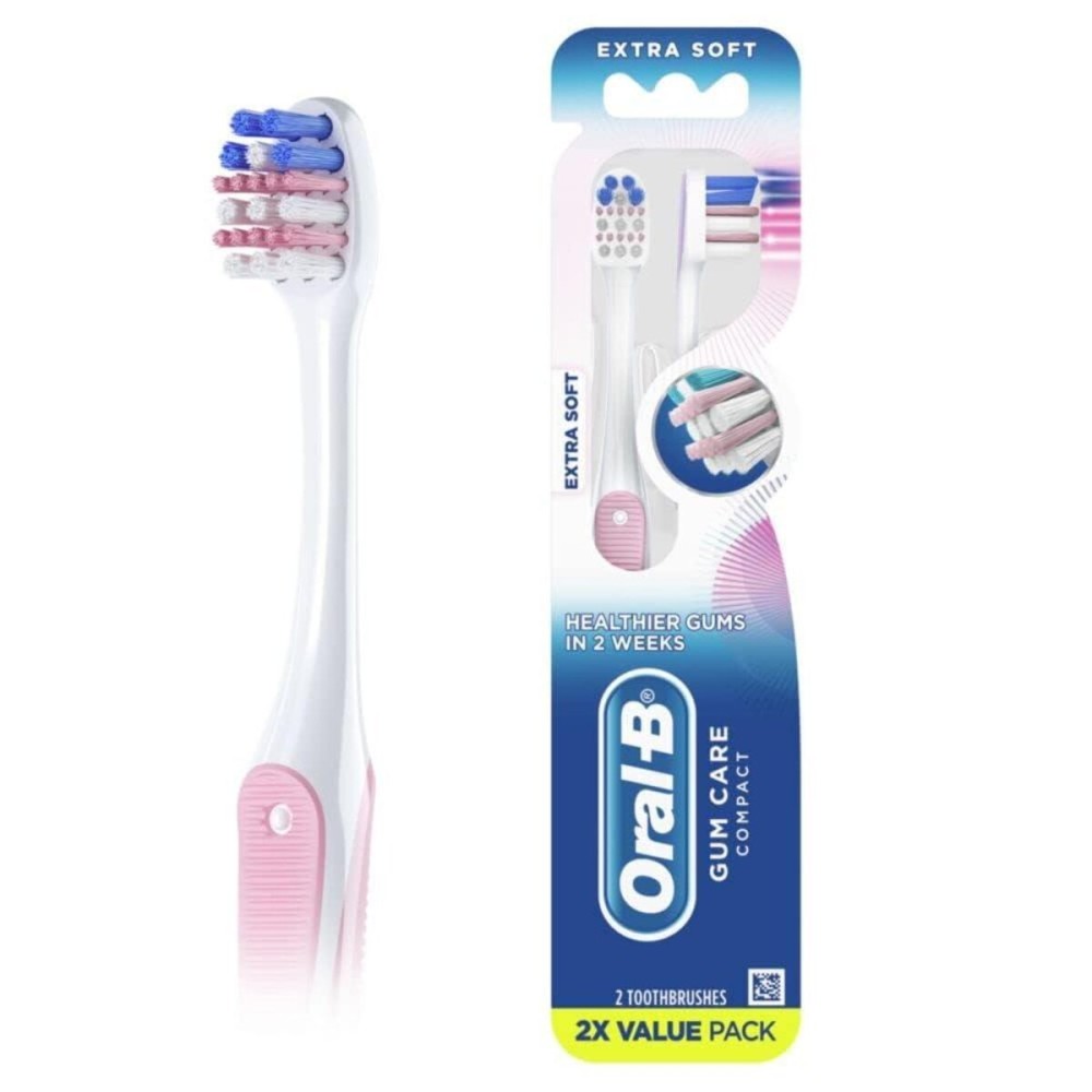 Oral-B Gum Care Sensitive Toothbrushes, Extra Soft, 2 Count Oral-B Gum Care Sensitive Toothbrushes, Extra Soft, 2 Count