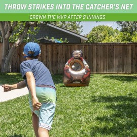 GoSports Inflataman Baseball Toss Challenge - Inflatable Catcher Strike Zone Pitching Game GoSports Inflataman Baseball Toss Challenge - Inflatable Catcher Strike Zone Pitching Game