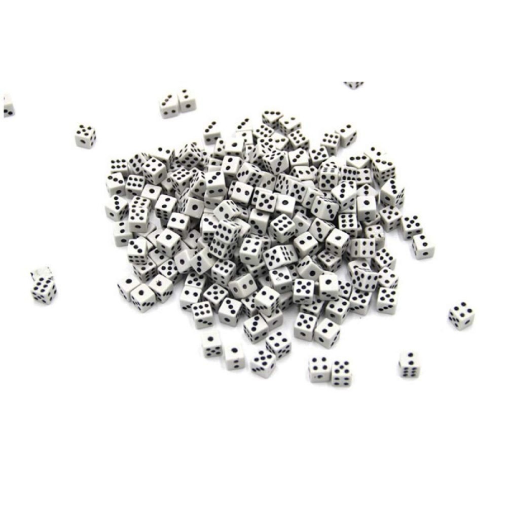 KRISMYA 100Pcs 8mm White Dice,Adult Game Dice for Teaching Math,Activity,Casino Theme,Party Favors,Toy Gifts,Magic Tricks Prop KRISMYA 100Pcs 8mm White Dice,Adult Game Dice for Teaching Math,Activity,Casino Theme,Party Favors,Toy Gifts,Magic Tricks Prop