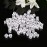 KRISMYA 100Pcs 8mm White Dice,Adult Game Dice for Teaching Math,Activity,Casino Theme,Party Favors,Toy Gifts,Magic Tricks Prop
