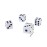 KRISMYA 100Pcs 8mm White Dice,Adult Game Dice for Teaching Math,Activity,Casino Theme,Party Favors,Toy Gifts,Magic Tricks Prop