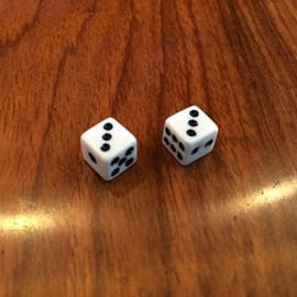 KRISMYA 100Pcs 8mm White Dice,Adult Game Dice for Teaching Math,Activity,Casino Theme,Party Favors,Toy Gifts,Magic Tricks Prop KRISMYA 100Pcs 8mm White Dice,Adult Game Dice for Teaching Math,Activity,Casino Theme,Party Favors,Toy Gifts,Magic Tricks Prop